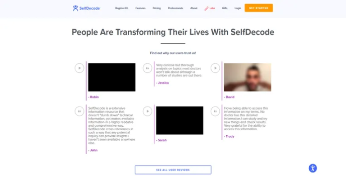 SelfDecode - Genom Analyze DNA Test Kits To Improve Health