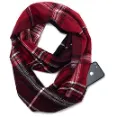 Seven Flowers - Knitted Plaid Tartan Fashion Scarves For Teen Girls