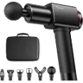 Sportneer - Muscle Massager Gun Deep tissue muscle massager with six interchangeable massage heads
