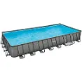 Summer Waves - Frame With Sand Filter Pump, Pool Cover, And Ladder