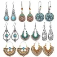 Sunnyouth - Traditional Style Bohemian Earrings For Teenagers