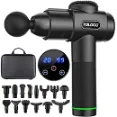 Toloco - Muscle Massage Gun Silicon Handle Muscle Massager with 20 adjustable speeds