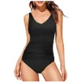 Upopby - Vintage Retro Style Swimsuit For Athletic Wear