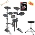 Vault HD005 Drum Kit Bundle - Touch Responsive Drum Pads For Enhanced Sounds