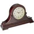 vmarketingsite - Beautiful Walnut Color Quartz Mantel Clock For Precise Look