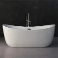 Woodbridge 71" Whirlpool Water Jetted - Perfect Leveling Bathtub With Hidden Legs